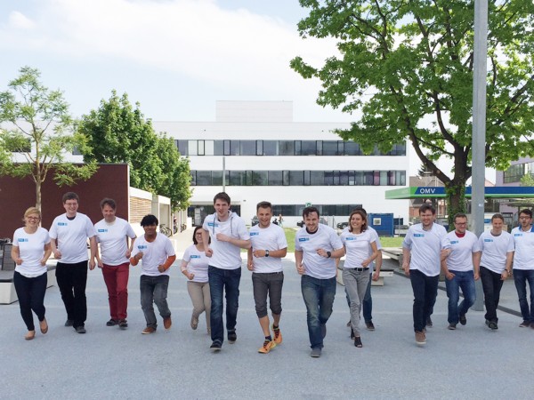 Unser Team beim Aufwärmtraining :-)